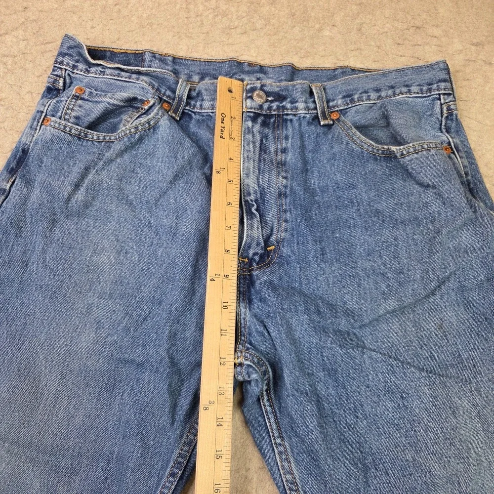 Levi's 505 Jeans Mens 38x32 Blue Denim Regular Fit 100% Cotton Straight Leg